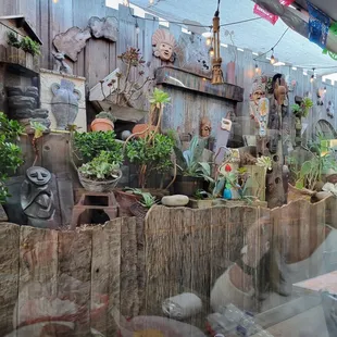 Outside seating view