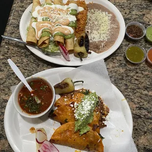 Quesabirria and flautas