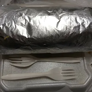 Regular size supreme burrito