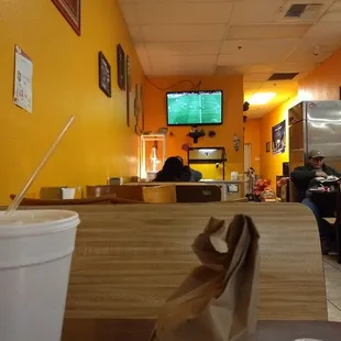 the interior of a restaurant