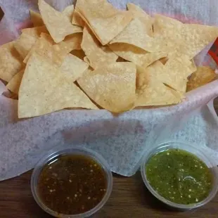 Complimentary chips &amp; salsa