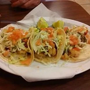 Low sodium shrimp tacos.