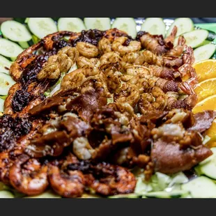 Shrimp sampler platter