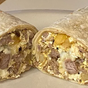CARNE ASADA breakfast burrito