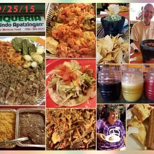A collage of Mexican flavors from a recent private event at Mi Lindo Apatzingan