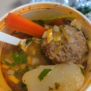 Albonbiga...meatballs were huge! So good!!