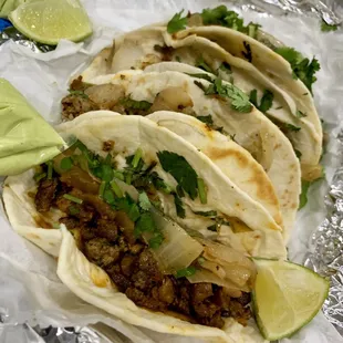 $1.5/taco. Flour &amp; beef