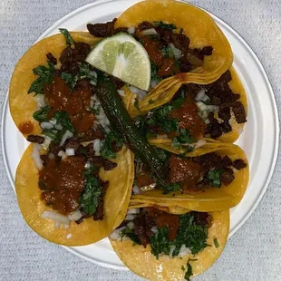 Tacos de lengua, tortas, taquitos rancheros.  Delicious food and friendly staff. I definetly recommend this food truck.