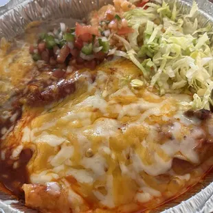 Enchilada plate