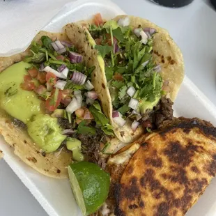 Carne Asada Taco Quesabirria Cabeza
