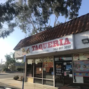 Outside the Taqueria