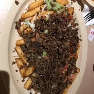 Carne Asada fries. The meat is so good