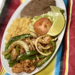 Camarones a la parrilla