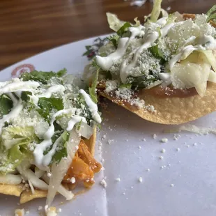 Tostadas de pollo