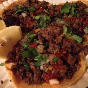 Carne Asada tacos.