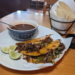 Quesabirria tacos $14