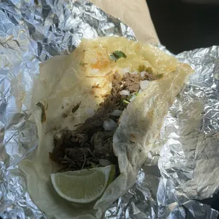 Barbacoa taco