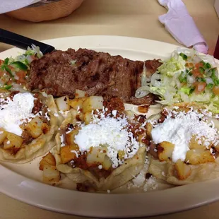 Love the sope plate with carne asada. Sooo good!