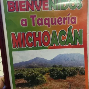 Menu Michoacan