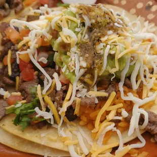 a close up of a taco