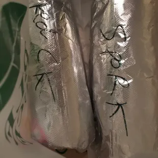 Super size .. Spicy chicken and verde pork