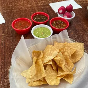 Free chips and salsa (upon request)!