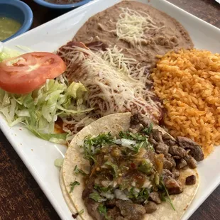 Combination #2 taco and enchilada