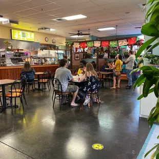 Inside dining area.