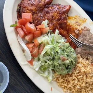 Rancheras Enchilada with steak