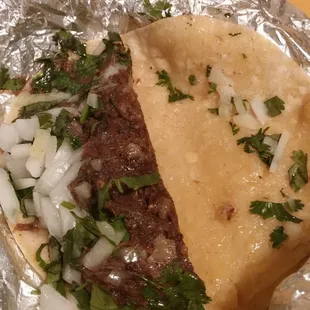Barbacoa taco. Yummy :)