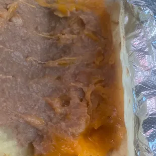 Bean and cheese taco