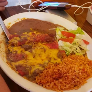 3 enchilada plate