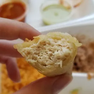 Flautas packed with white meat chicken