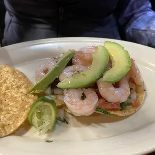 Camarón tostada