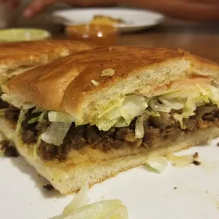 Carne Asada Torta w/o ham - Does not come cut