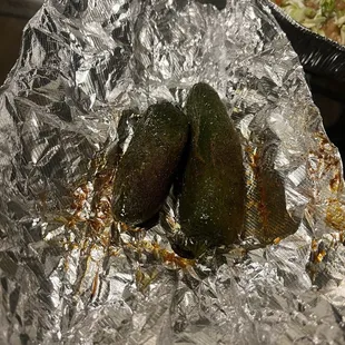 Side of chili peppers super fresh and spicy