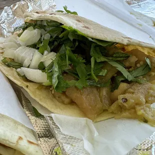Chicharron street taco