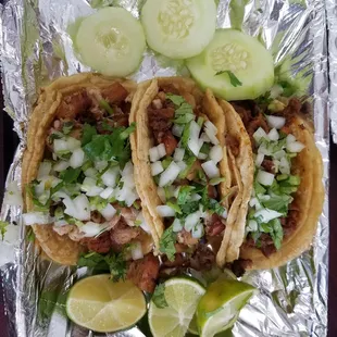 1 al pastor + 2 suadero