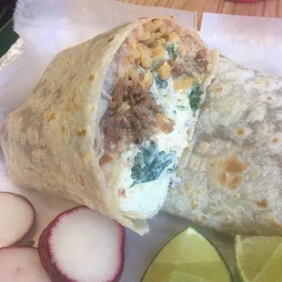 Steak burrito