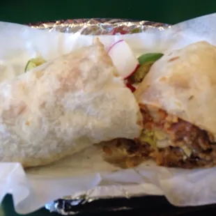 Steak burrito