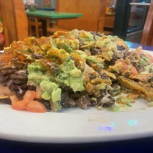 NACHOS! These are the steak Nachos Estilo Mexicano