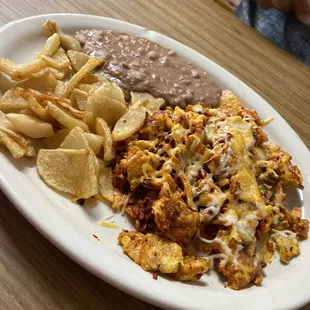 Chorizo &amp; Egg Breakfast plate. Very good