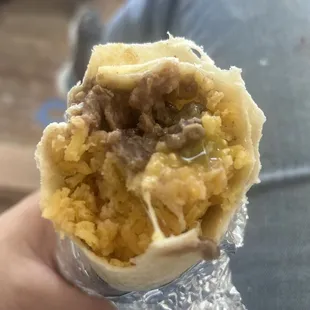Super steak burrito??? For $16.95, never again. Tastes fine but I&apos;m not paying that much for fine. Missing sour cream too.