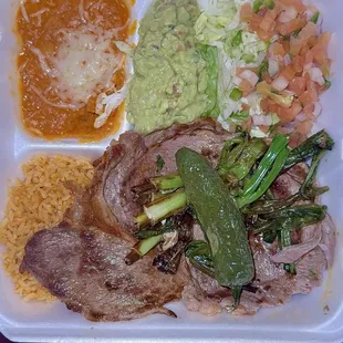 Carne asada plate