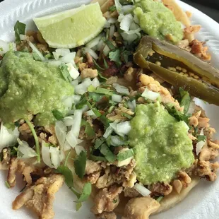 Chicken tacos
