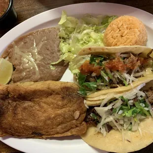 Chile Relleno with Tacos