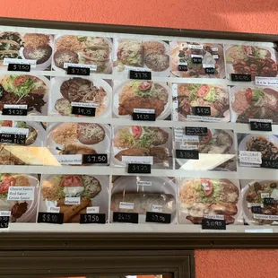 a variety of taqueria dishes