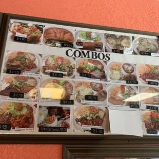 a menu for a mexican restaurant