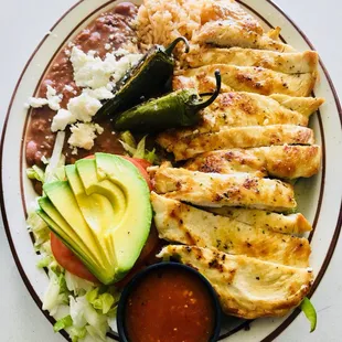 Pechuga de pollo ala parilla