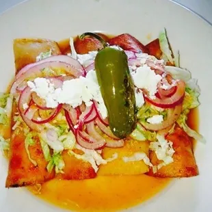 Enchiladas ahogadas